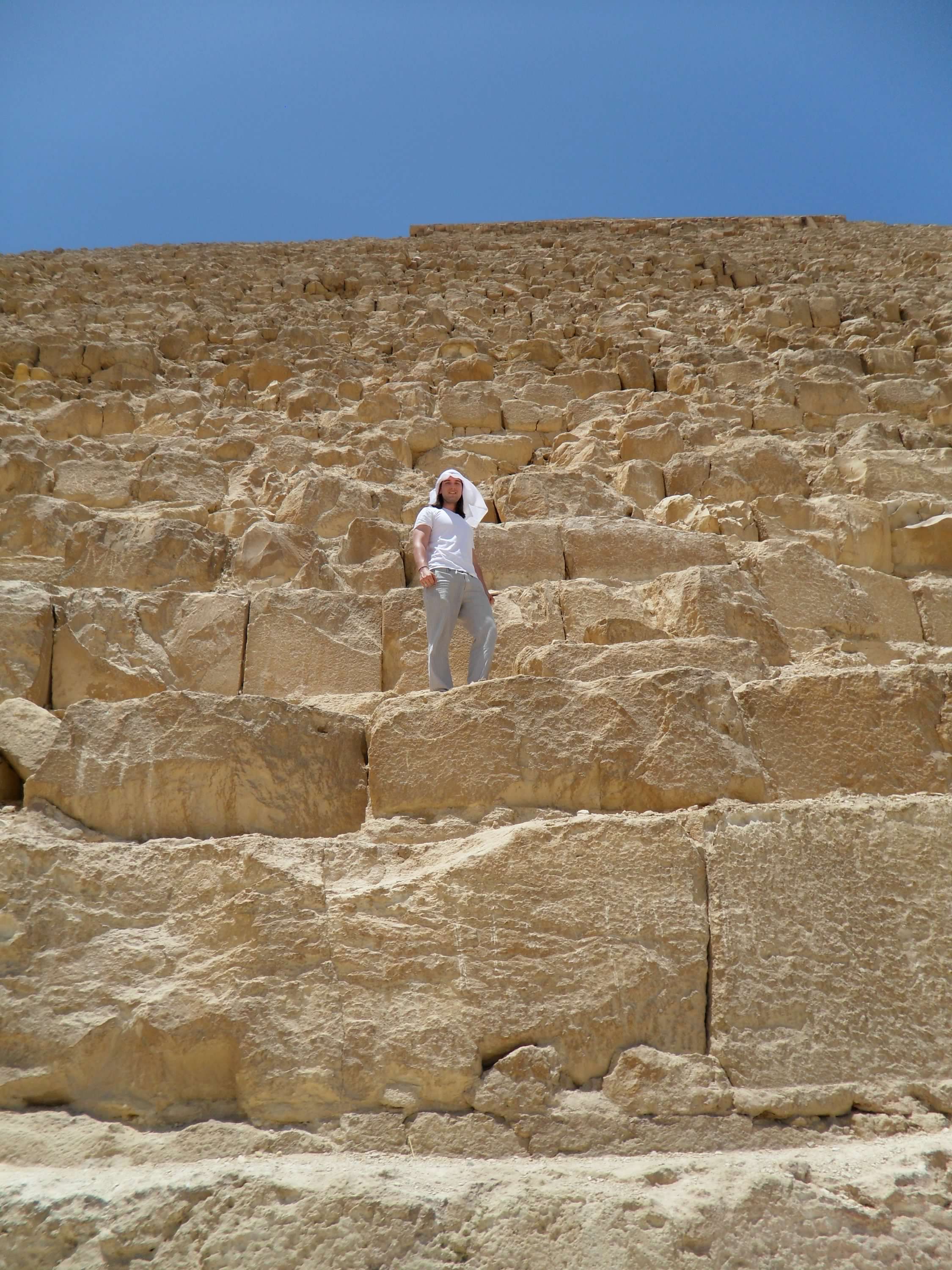at the pyramids